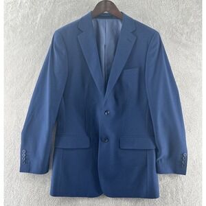Alberto Cardinali Sport Coat Men's 38R Blue 2 Button Slim Fit Blazer Jacket